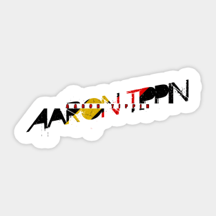 vintage typo Aaron Tippin Sticker